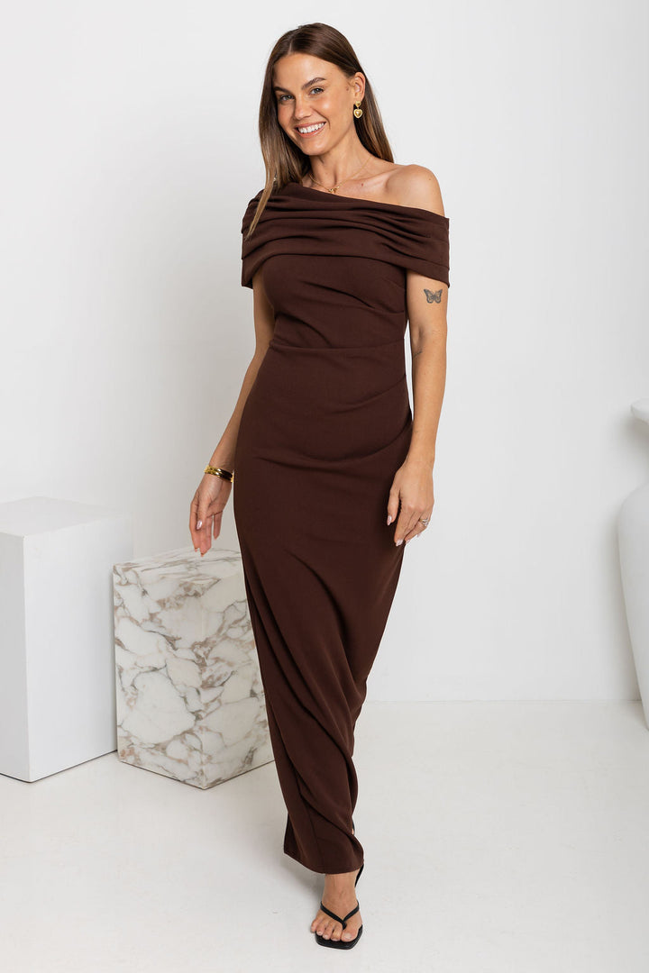 Carrie Maxi Dress - Choc
