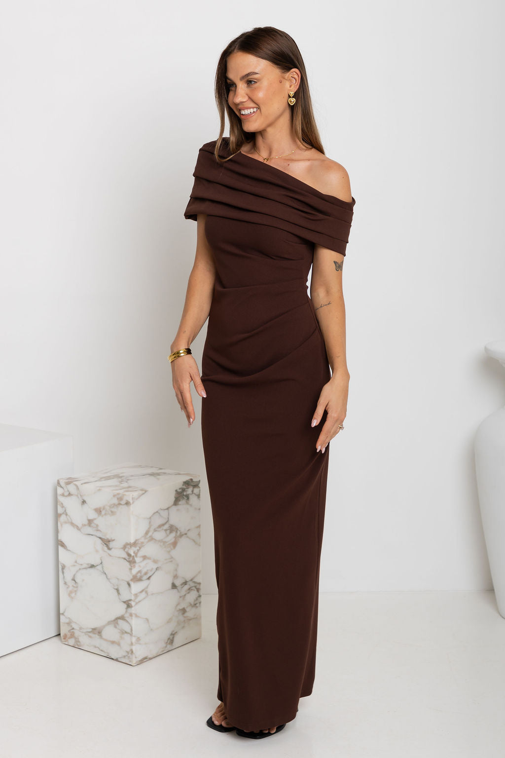 Carrie Maxi Dress - Choc