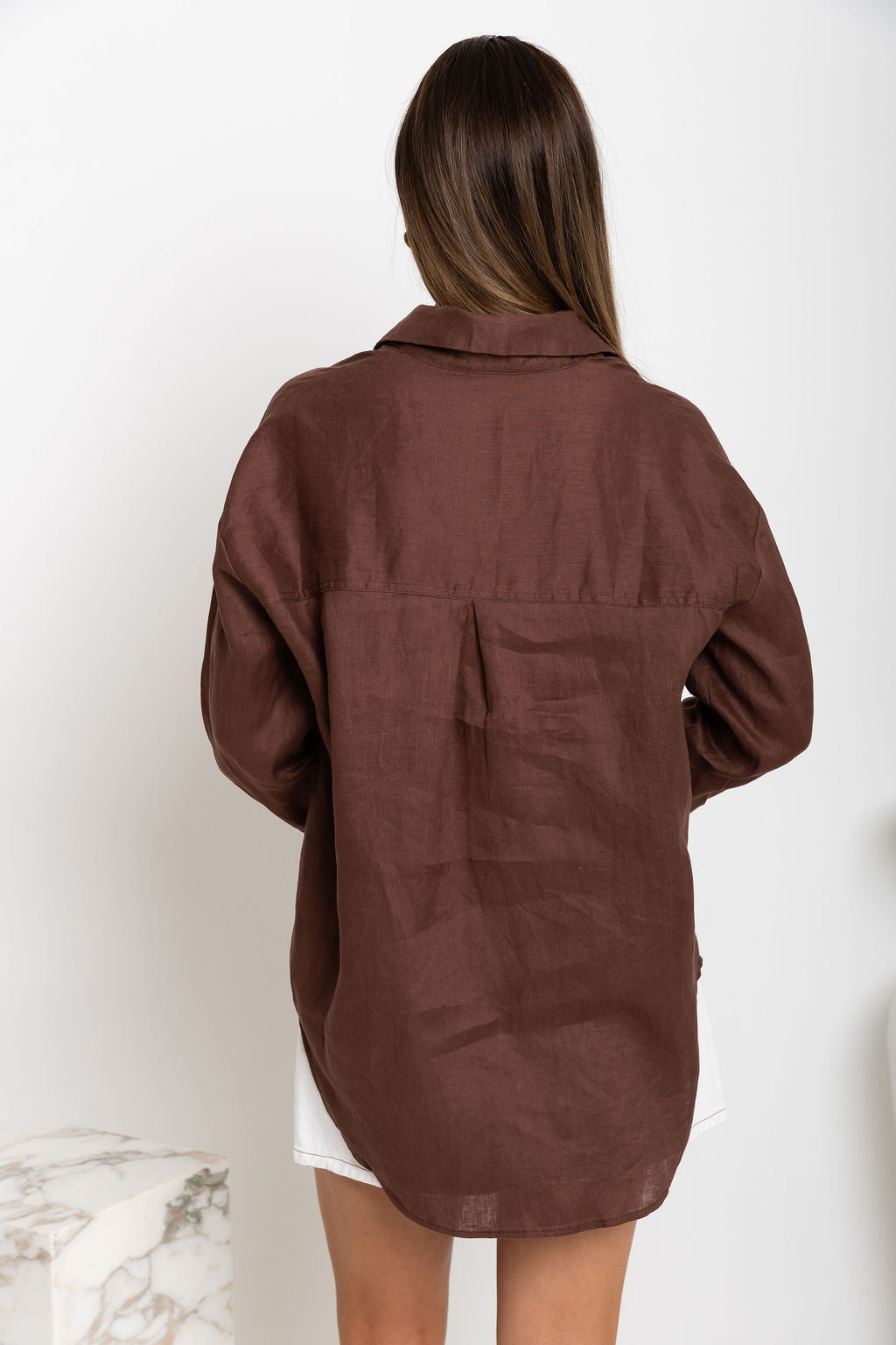 Archie Relaxed-Fit Linen Shirt - Chocolate
