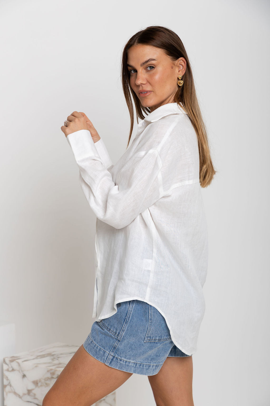 Archie Relaxed-Fit Linen Shirt - Ivory White