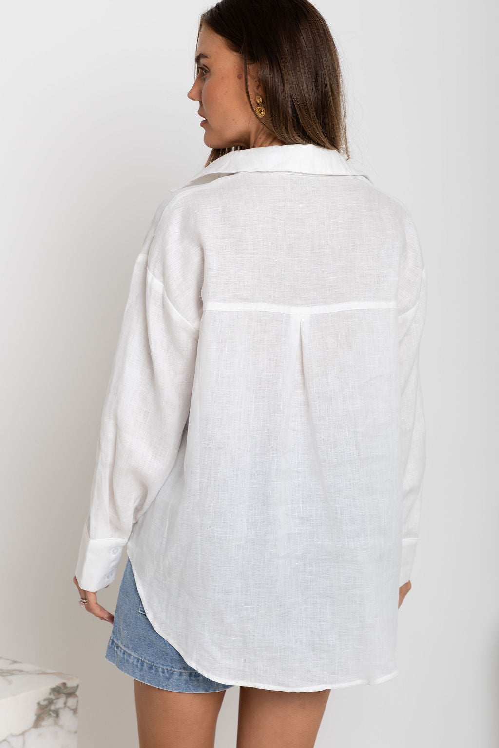 Archie Relaxed-Fit Linen Shirt - Ivory White