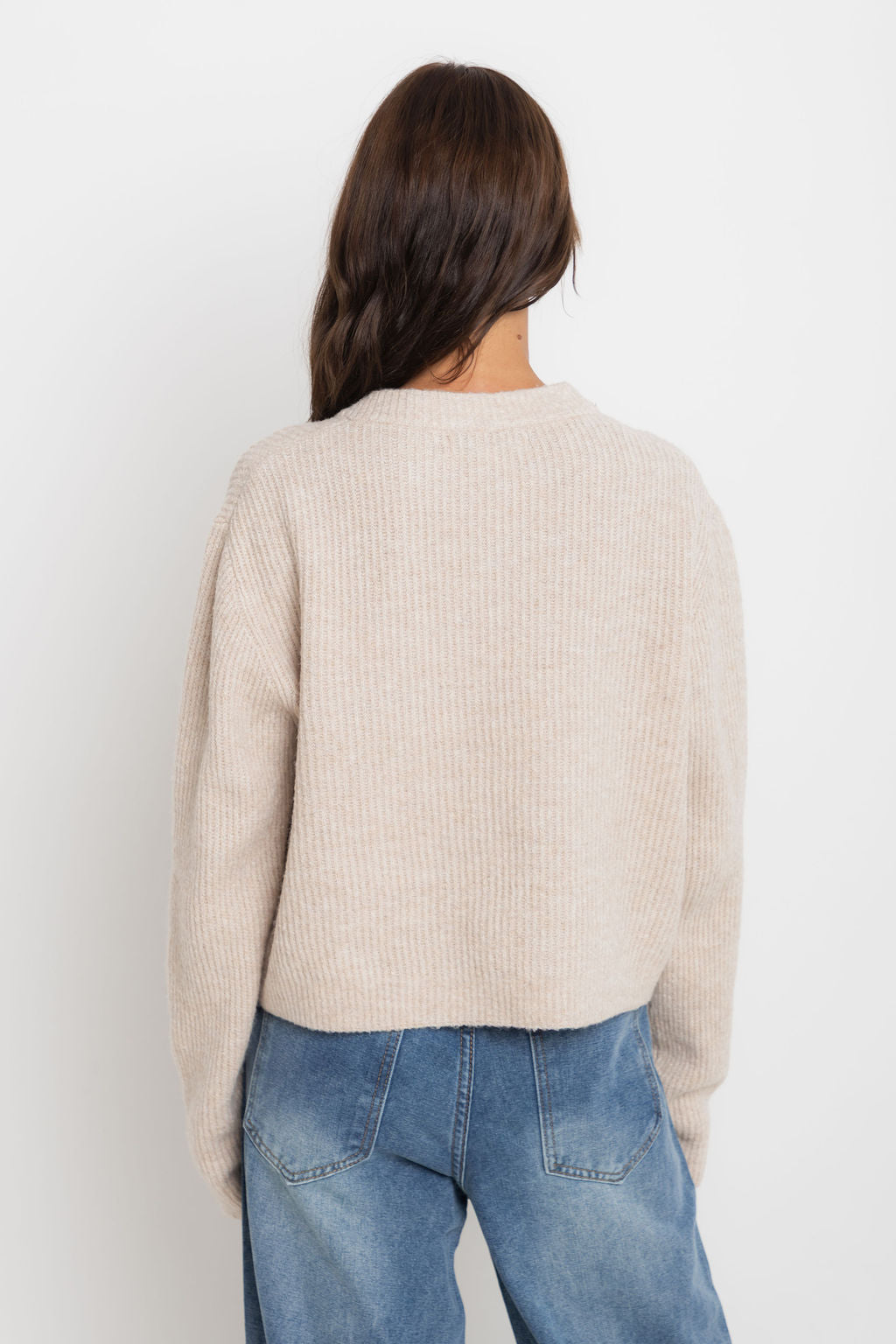 Hazel Knit Cardi - Oatmeal