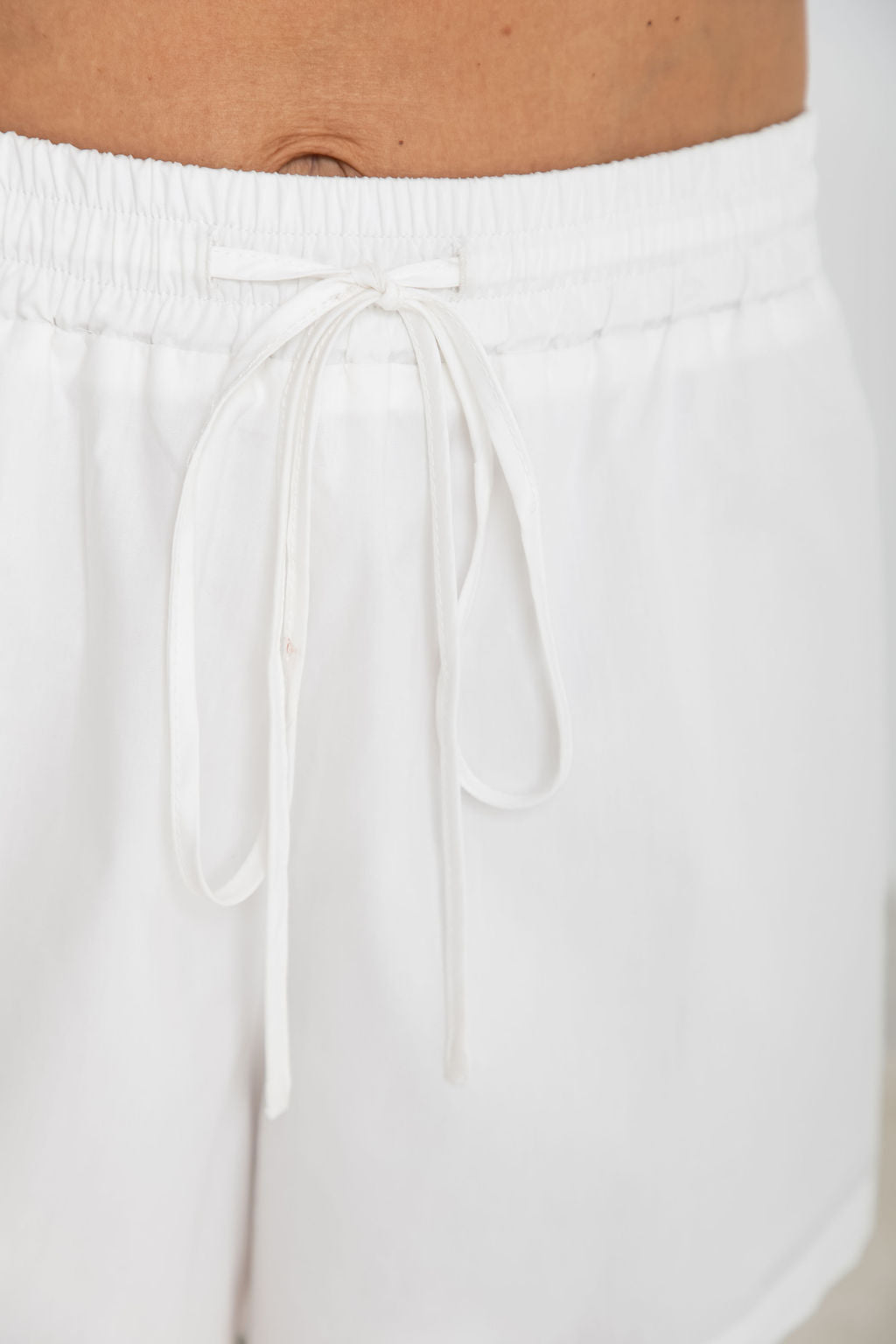 Fletcher Cotton Poplin Shorts - White