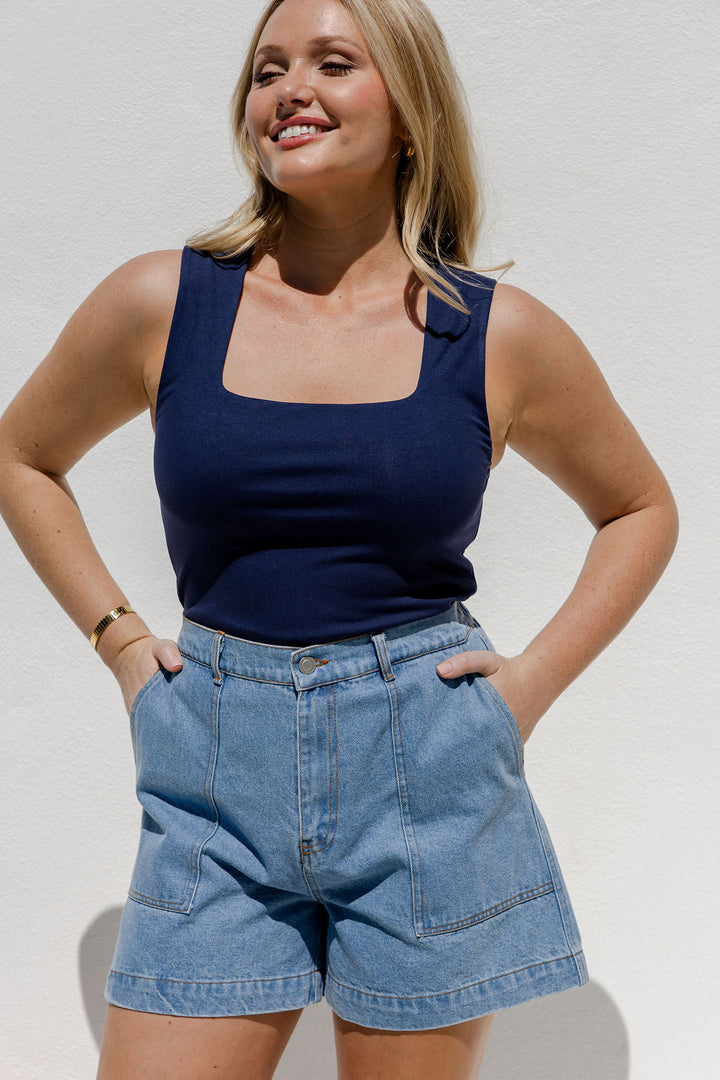 Vera Tank Top - Navy