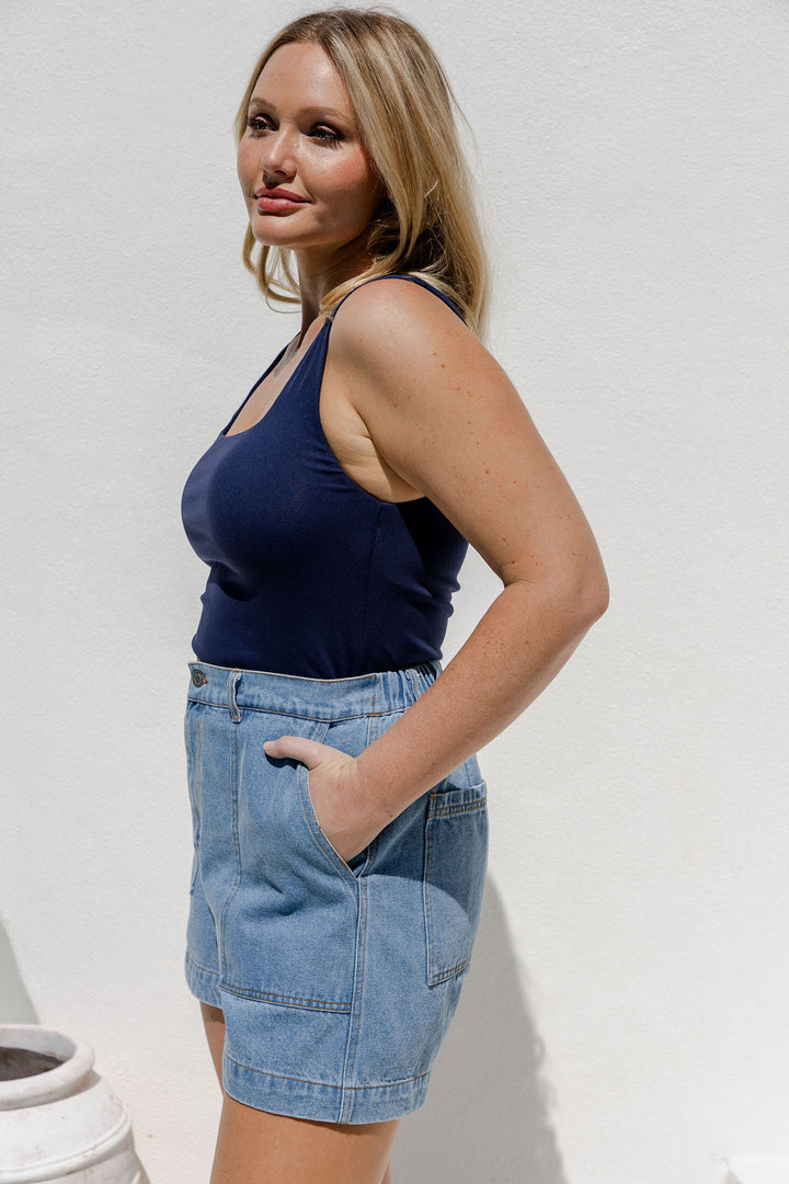 Vera Tank Top - Navy