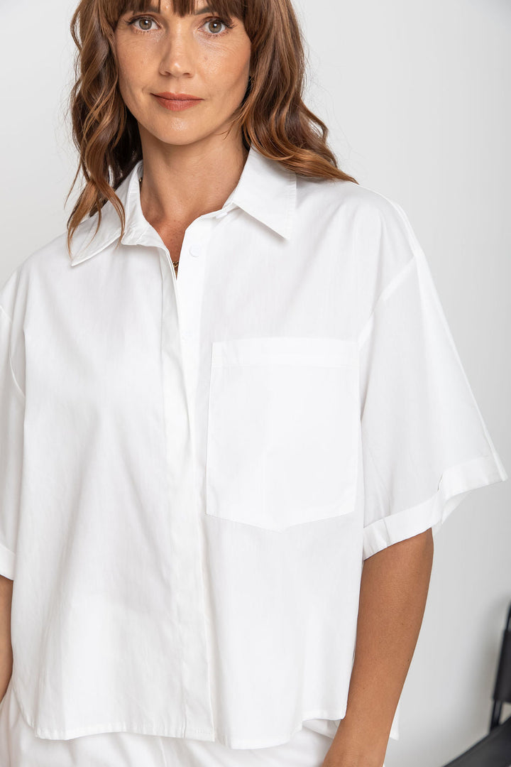 Cameron Cotton Shirt - White