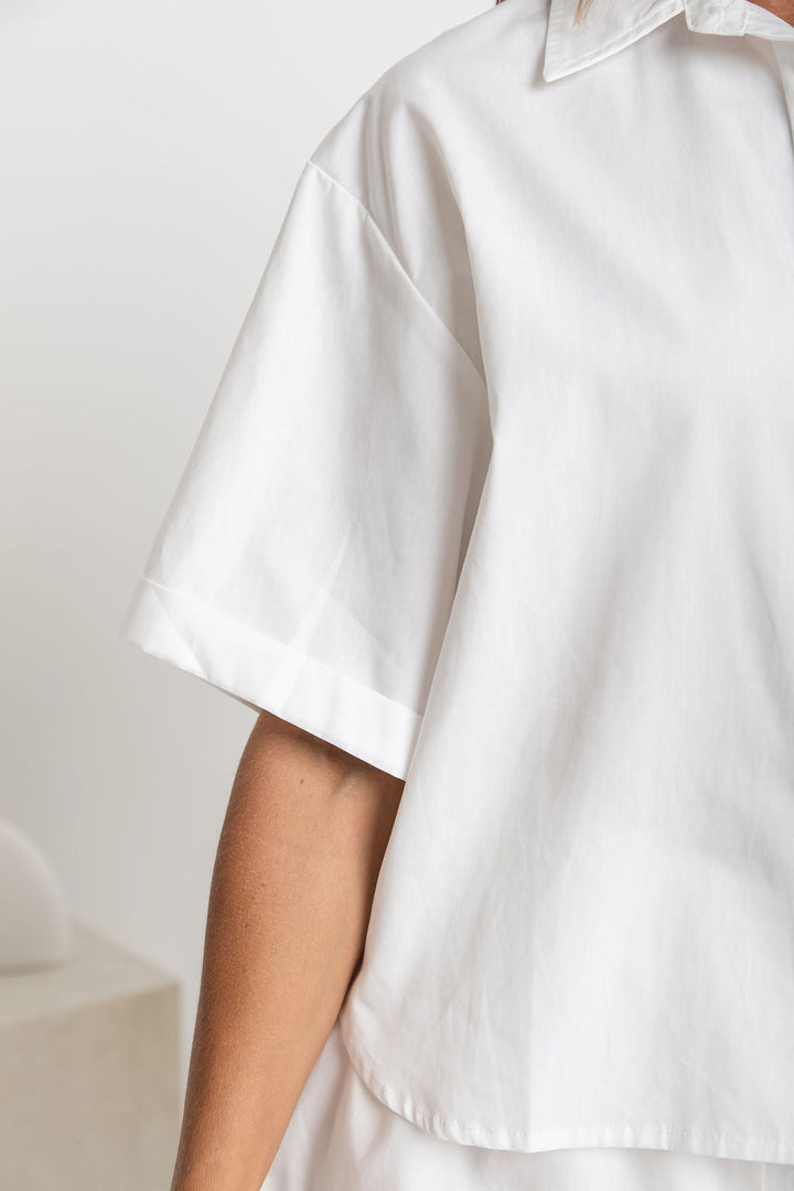 Cameron Cotton Shirt - White