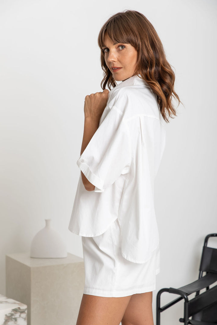 Cameron Cotton Shirt - White