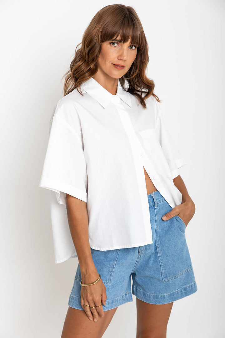Cameron Cotton Shirt - White