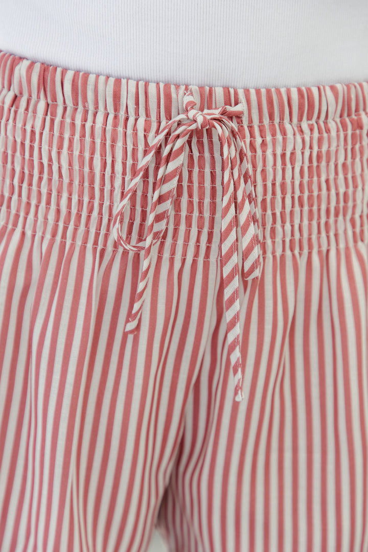 Remi Shorts - Pink and White Stripe