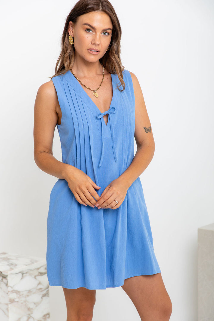 Aurora Mini Dress - Blue