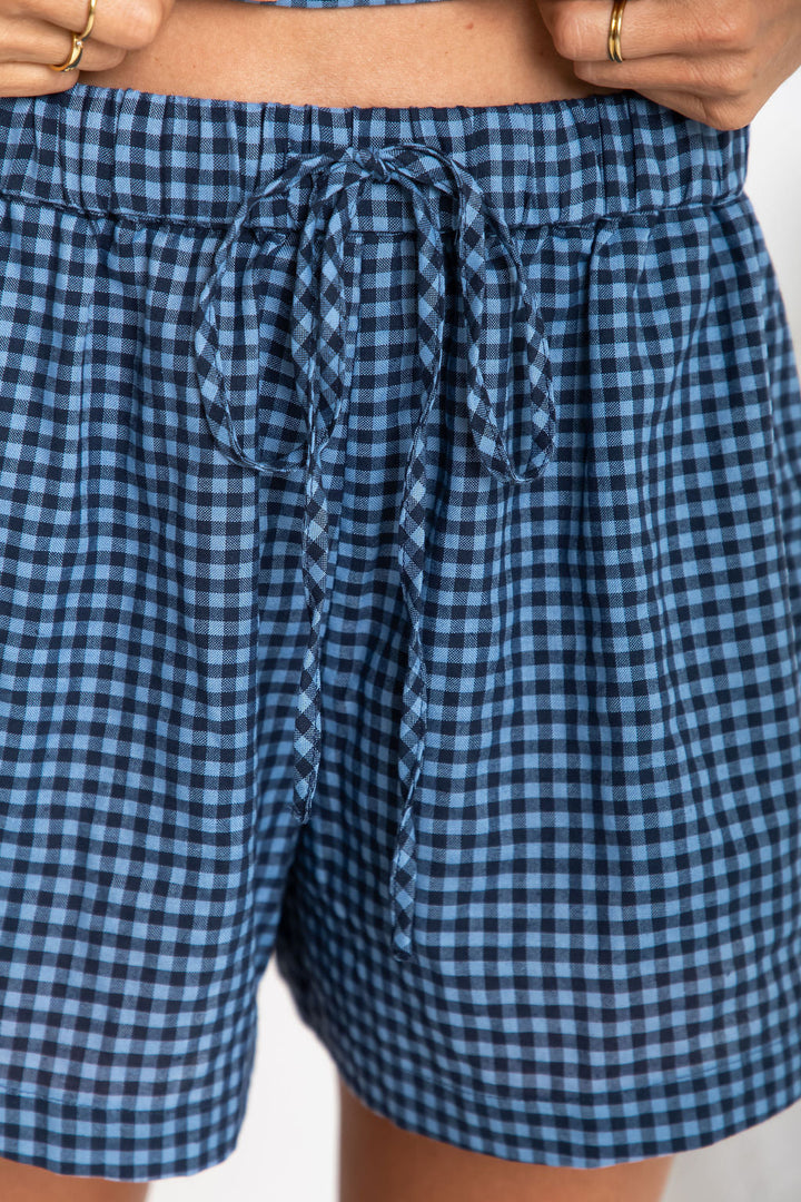 Wren Shorts - Blue Gingham