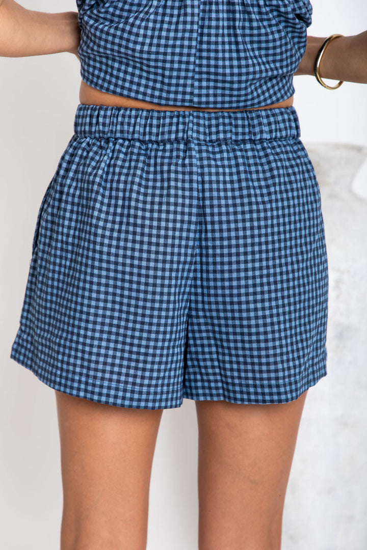 Wren Shorts - Blue Gingham