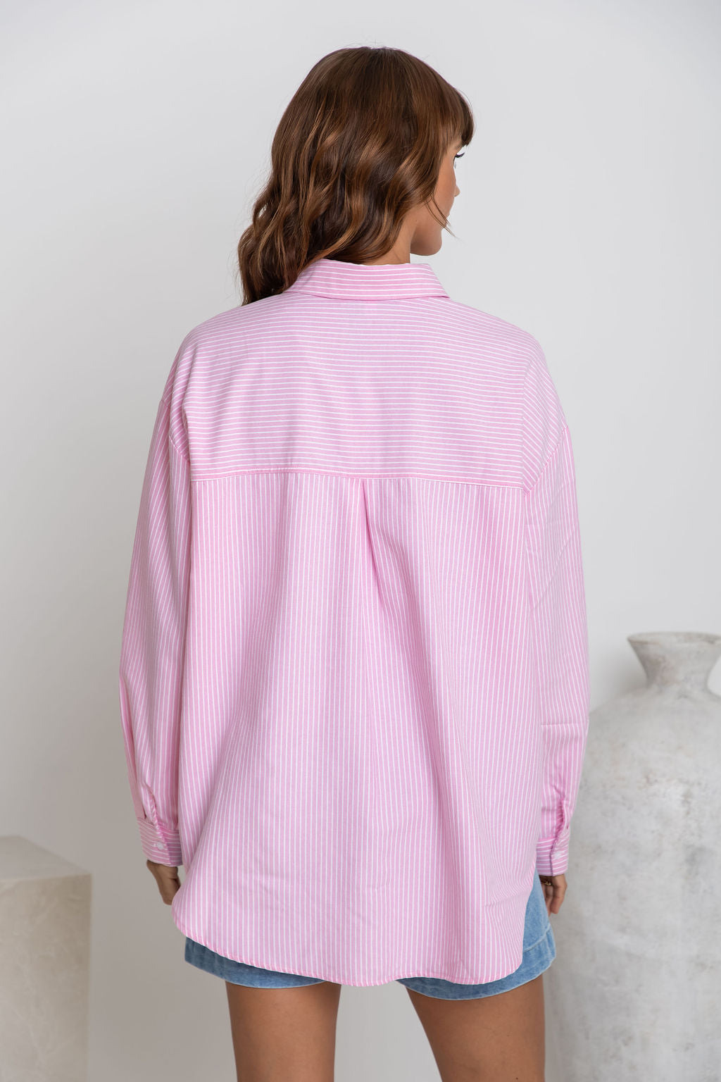 Bentley Relaxed-Fit Shirt - Pink Stripe
