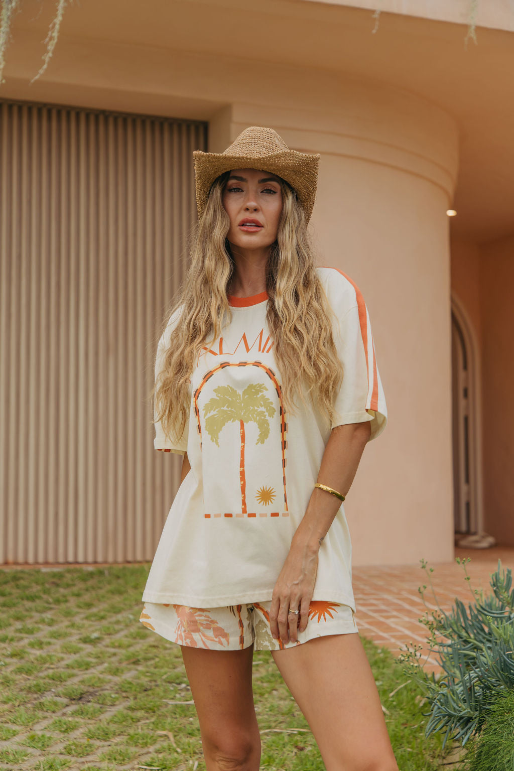 Palmira Graphic Tee - Cream