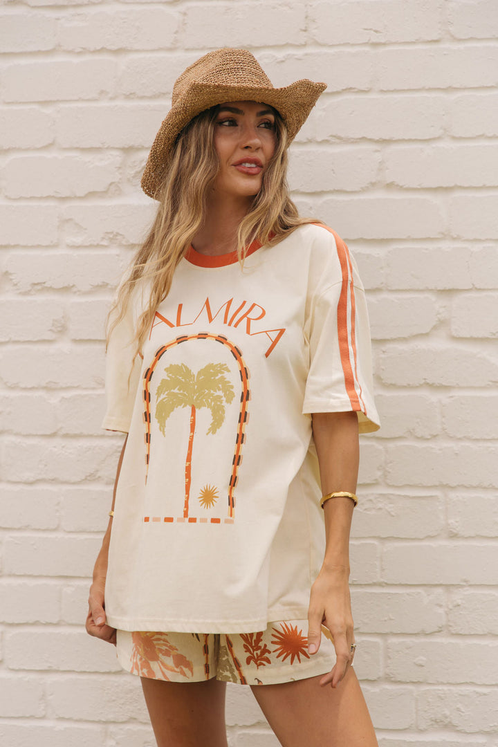 Palmira Graphic Tee - Cream