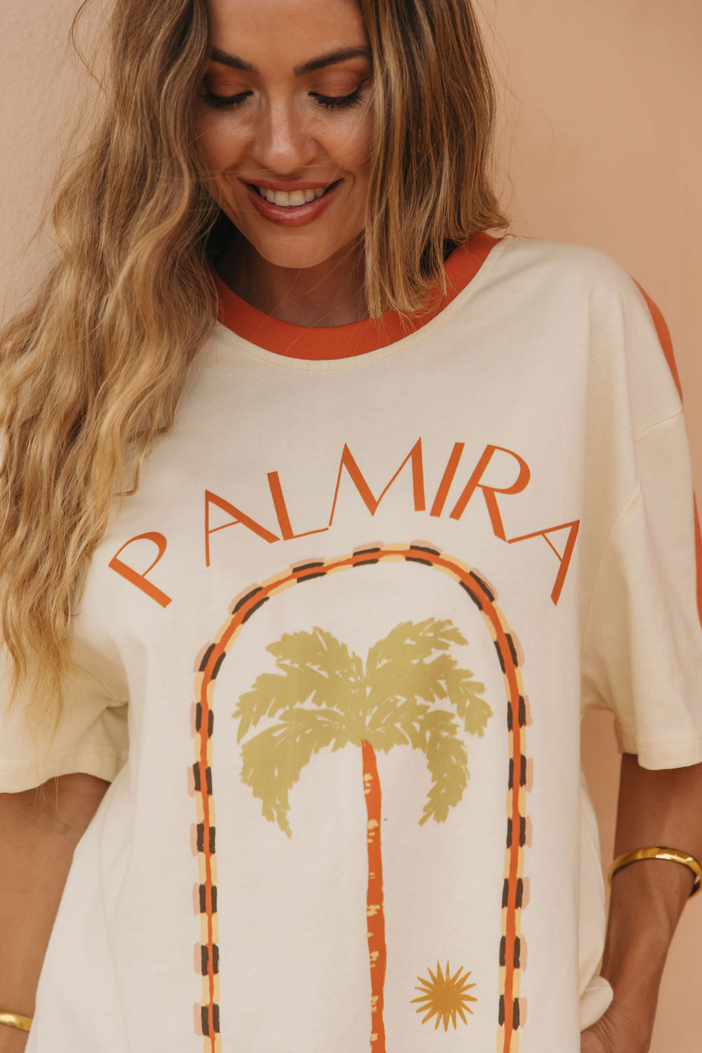 Palmira Graphic Tee - Cream