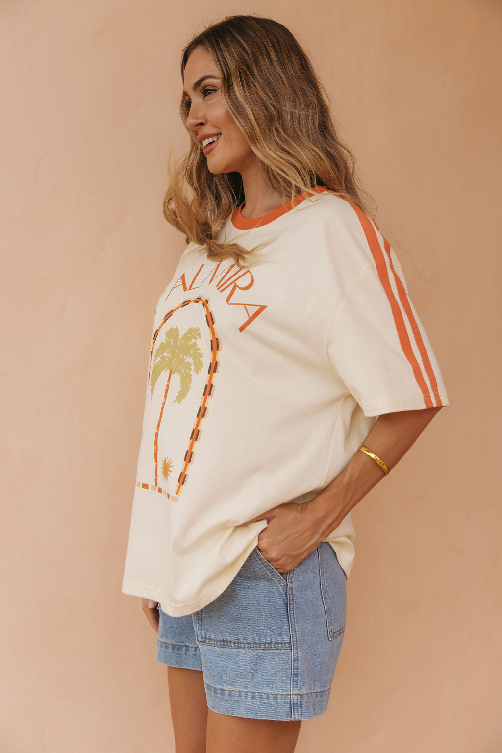 Palmira Graphic Tee - Cream