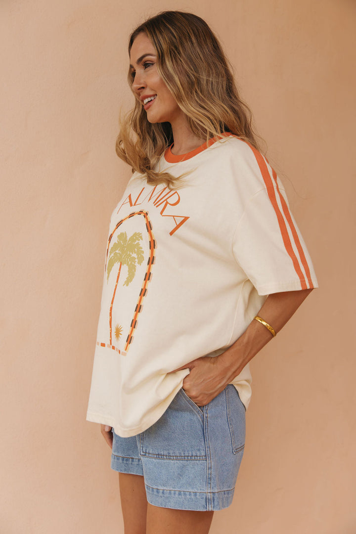 Palmira Graphic Tee - Cream