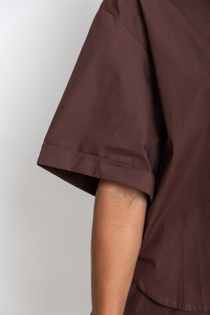 Cameron Cotton Shirt - Choc