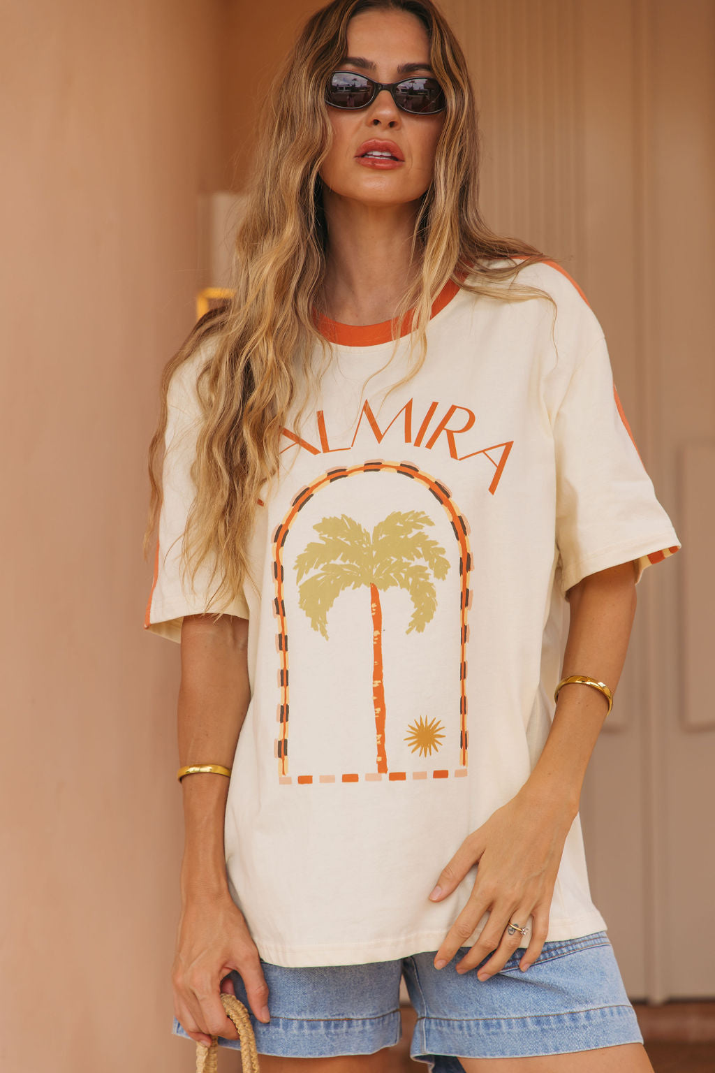 Palmira Graphic Tee - Cream