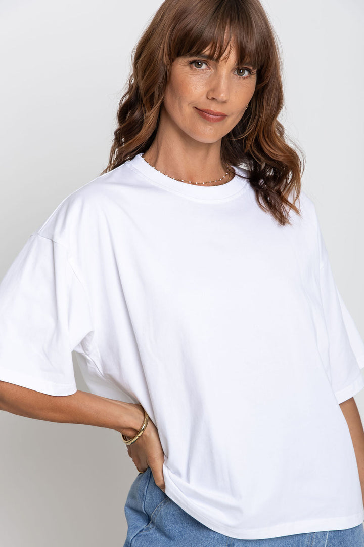 Koah Boxy-Fit Tee - White