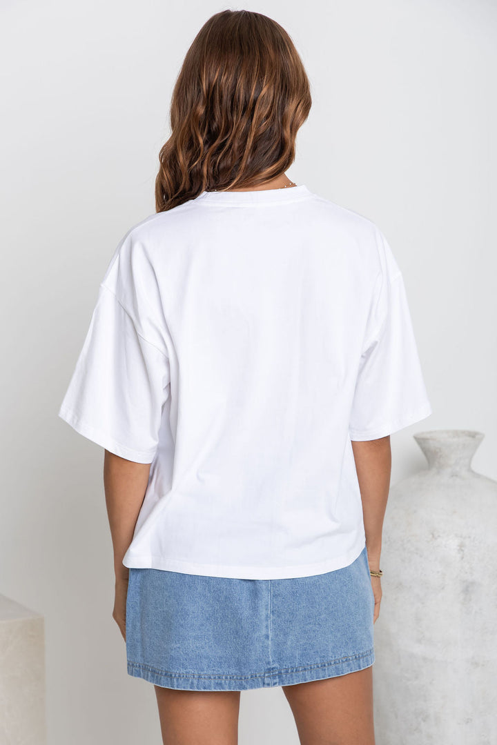 Koah Boxy-Fit Tee - White