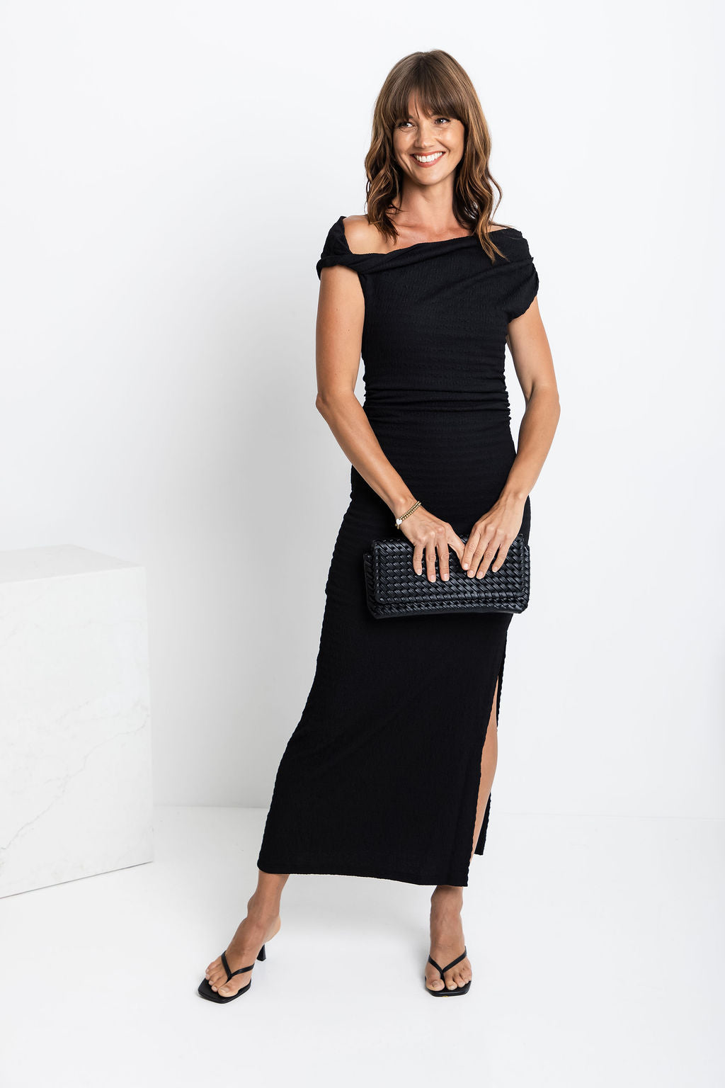 Myla Off The Shoulder Dress - Black