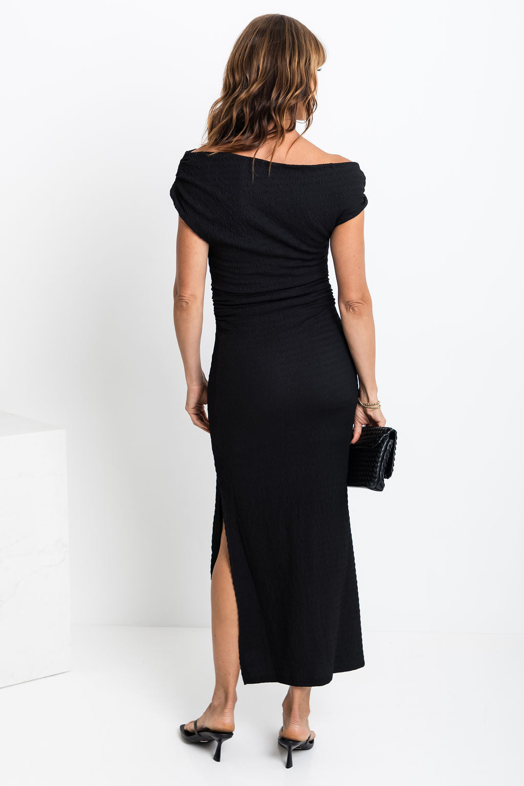 Myla Off The Shoulder Dress - Black