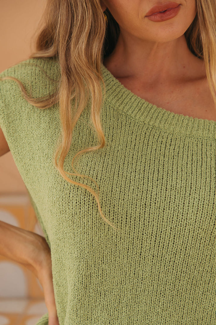 Avalon Off-The-Shoulder Top - Sage