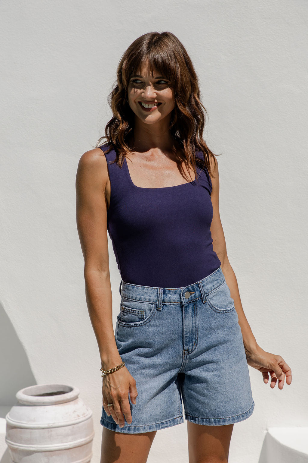 Vera Tank Top - Navy