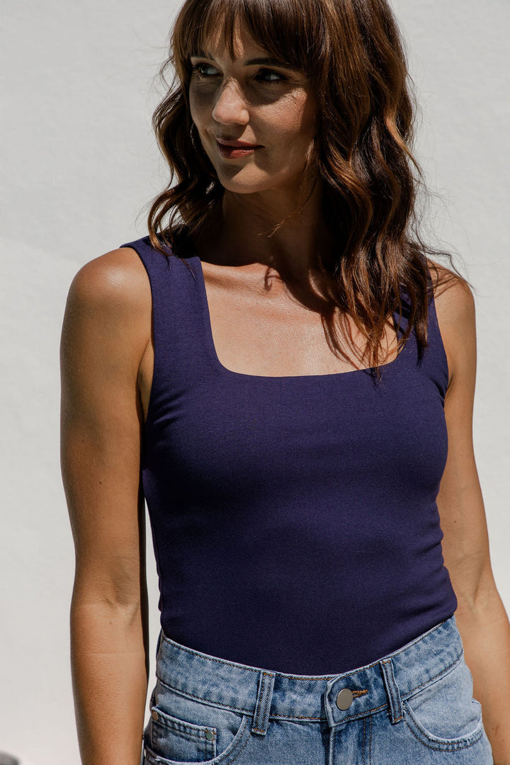Vera Tank Top - Navy