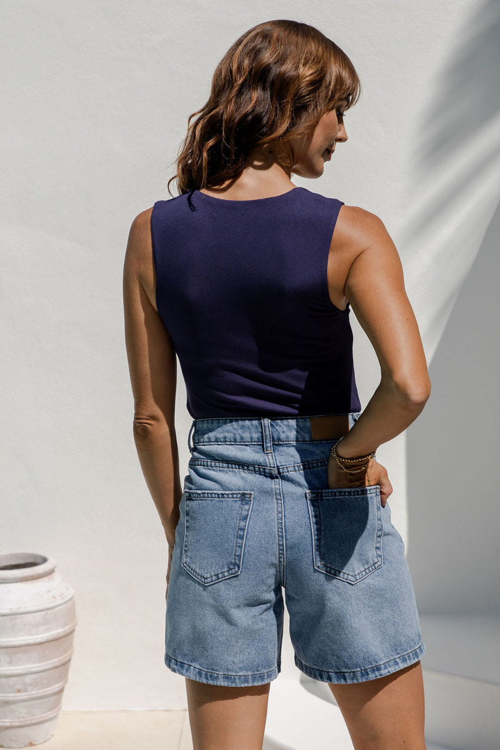 Vera Tank Top - Navy