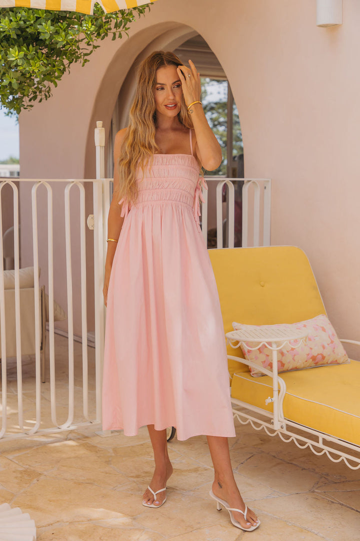 Ruby Midi Dress - Pink