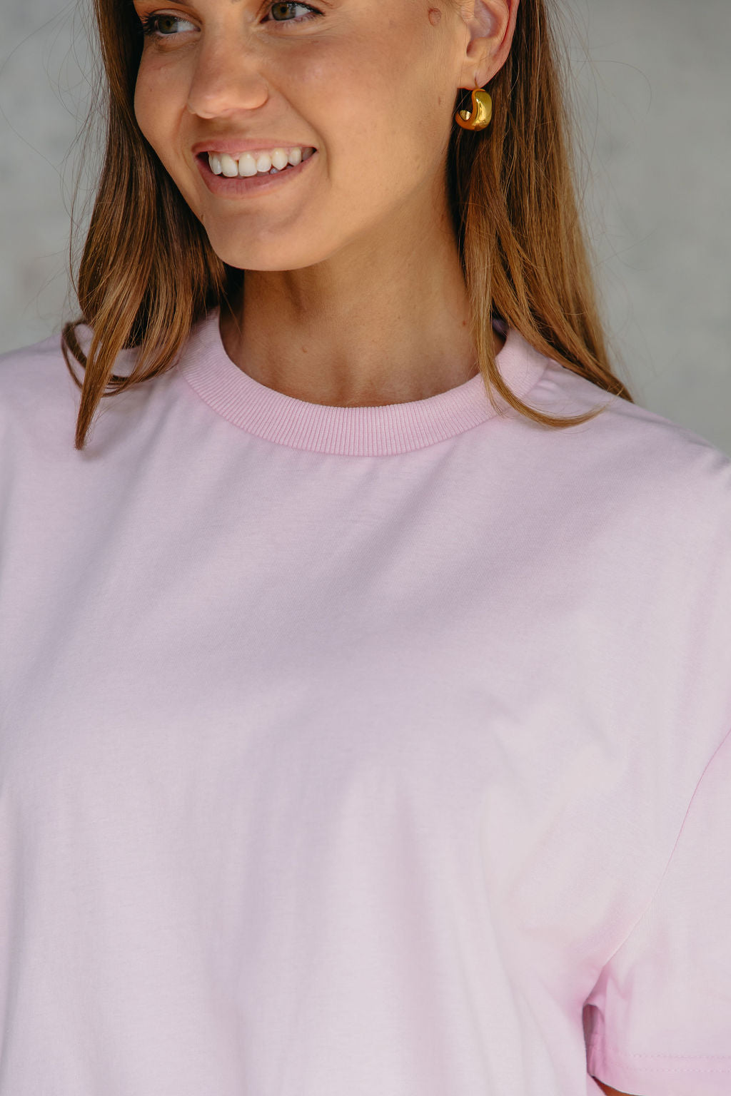 Myles Relaxed-Fit Tee - Pink