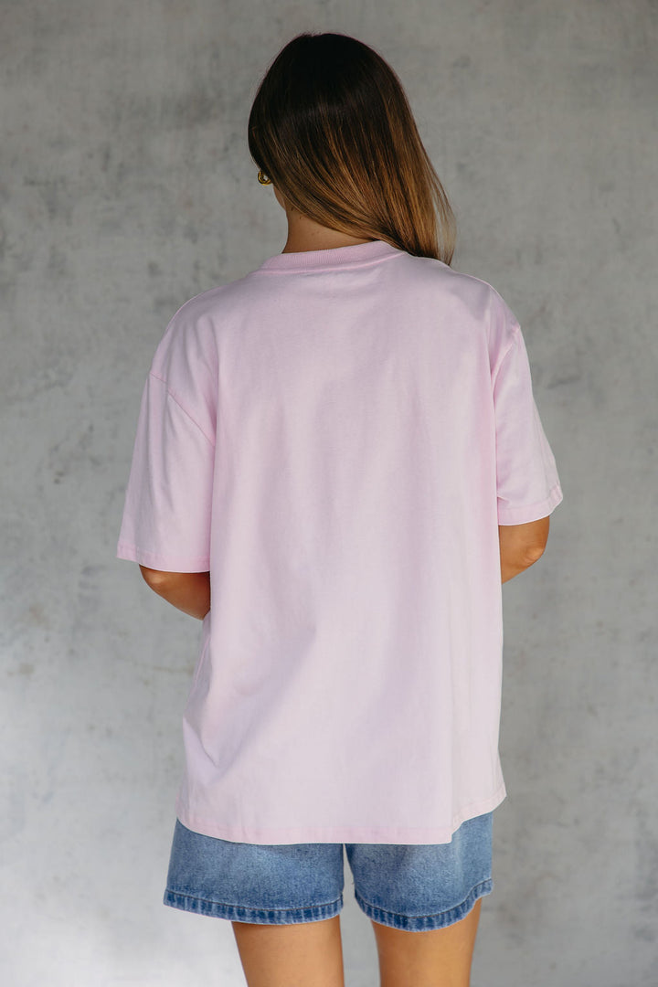 Myles Relaxed-Fit Tee - Pink