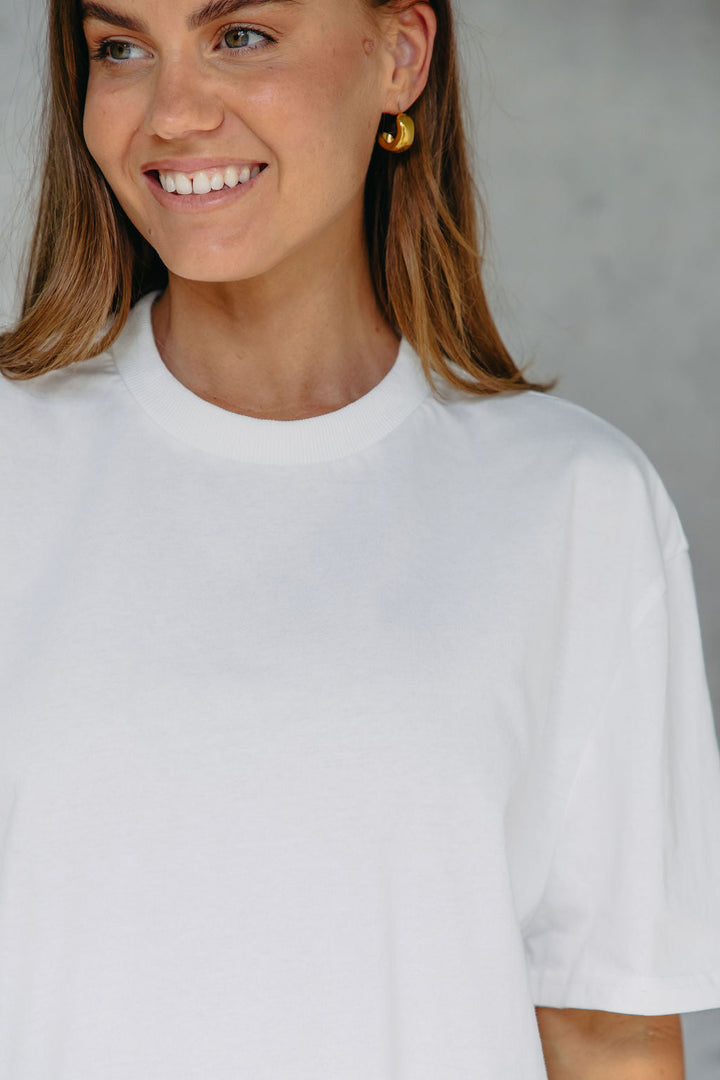 Myles Relaxed-Fit Tee - White