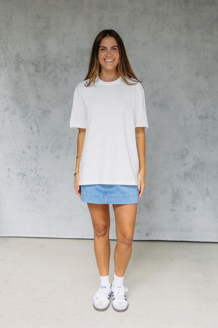 Myles Relaxed-Fit Tee - White