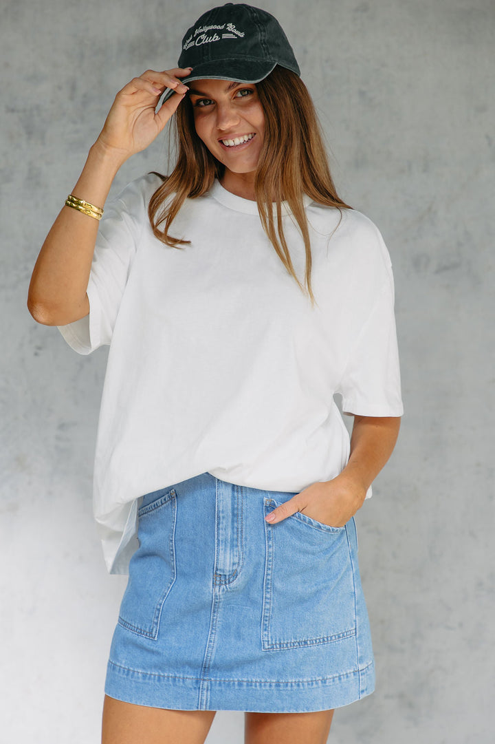 Myles Relaxed-Fit Tee - White