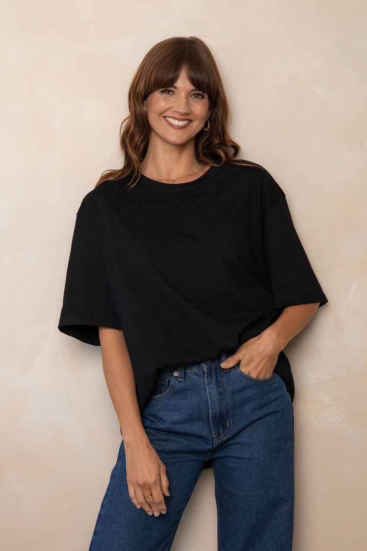Sonny Relaxed-Fit Tee - Black