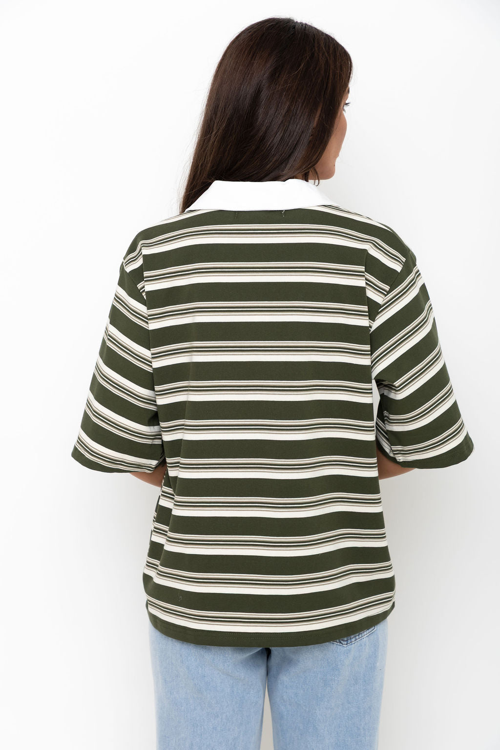 Ollie Rugby Stripe Tee - Green