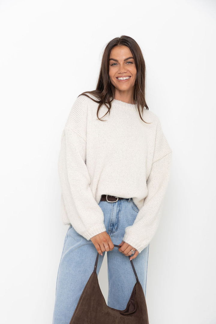 Benji Knit Jumper - Cream