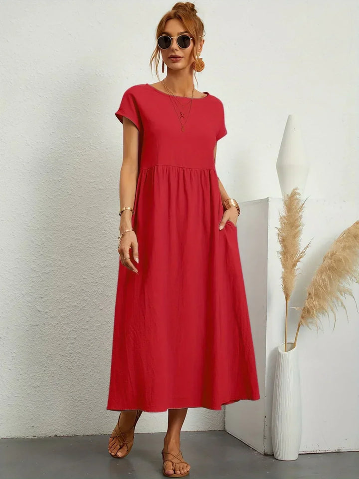 Light Cotton Dress with Pockets