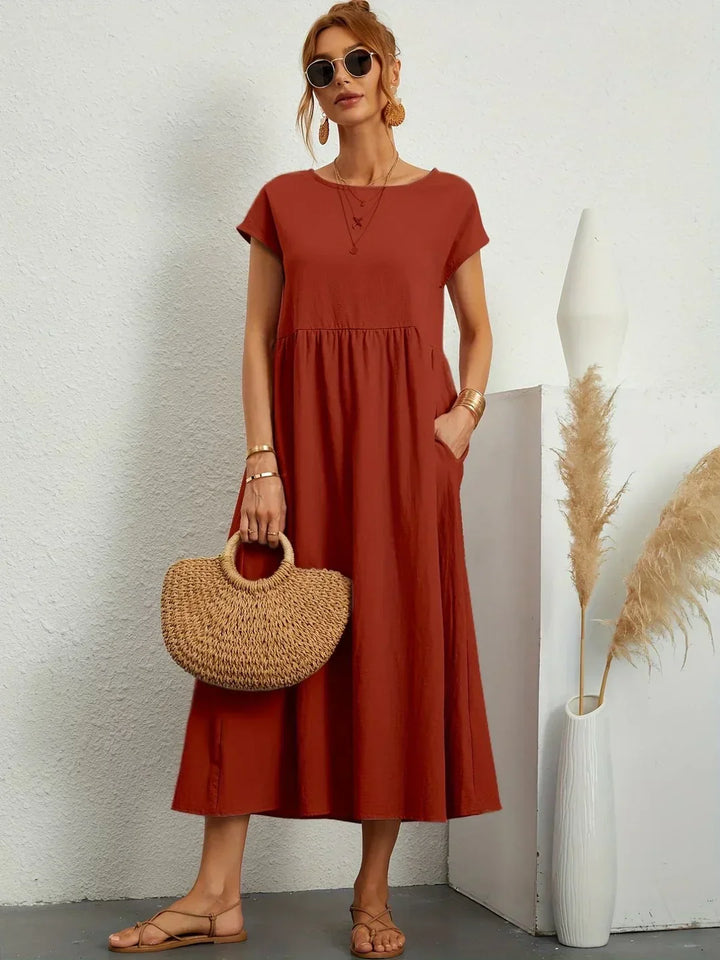 Light Cotton Dress with Pockets
