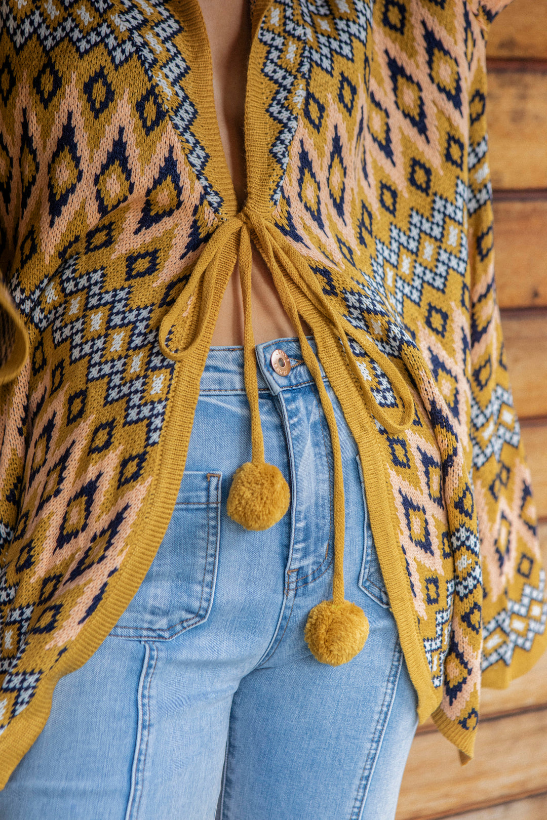 One Love Hooded Cardi - Aztec