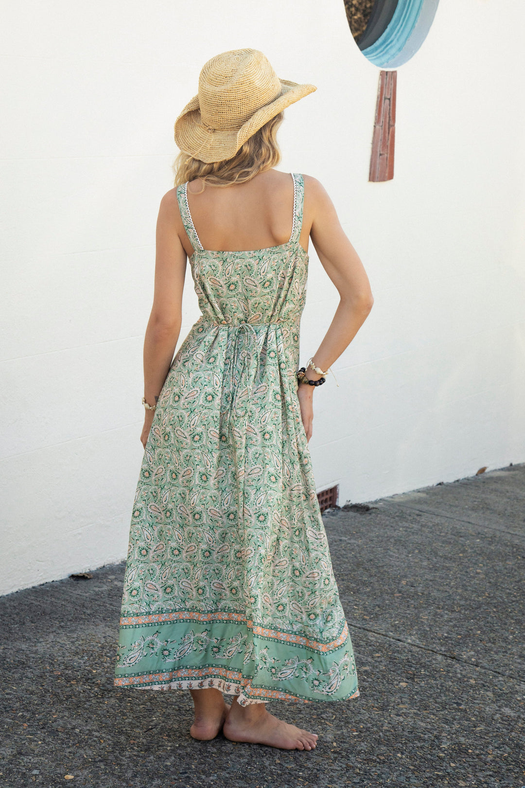 Prairie Sundress - Sage Paisley