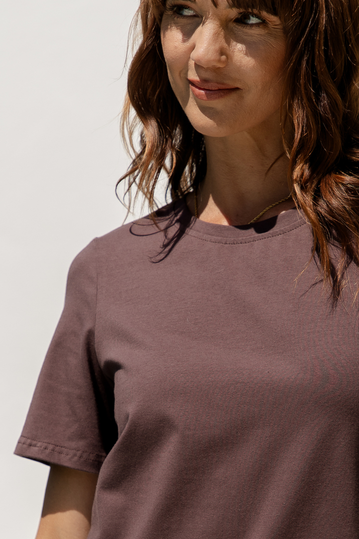 Baylee Basic Tee - Chocolate