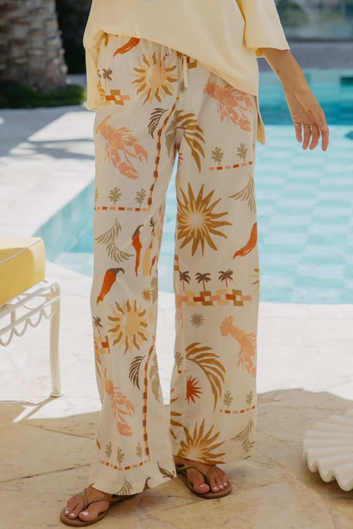 Maci Pants - Palmira Print
