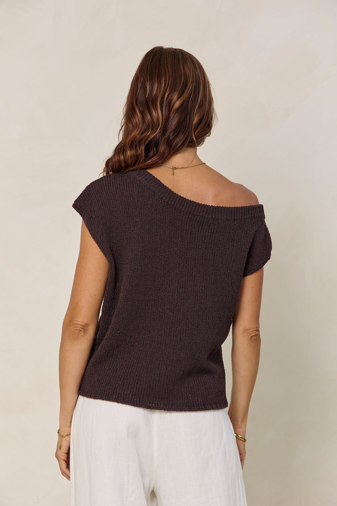 Avalon Off-The-Shoulder Top - Espresso