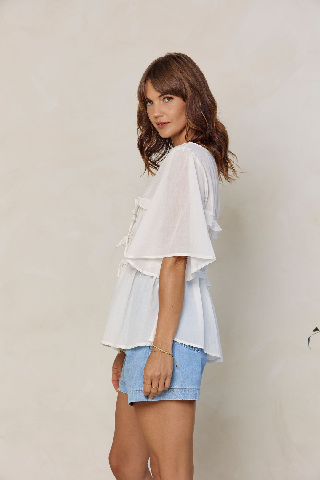 Nyla Boho Top - White
